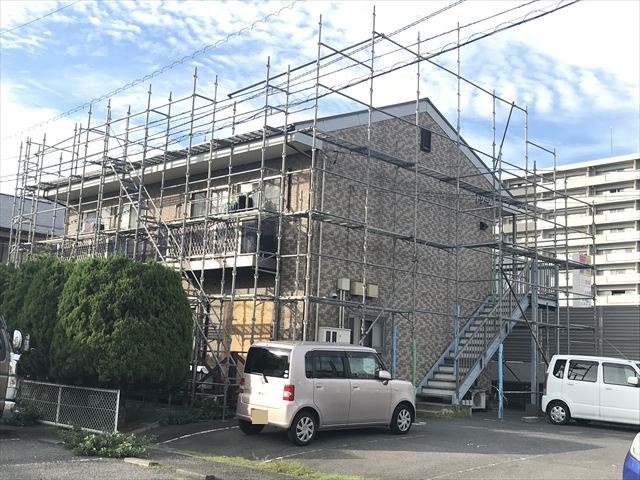 足場の組み立て