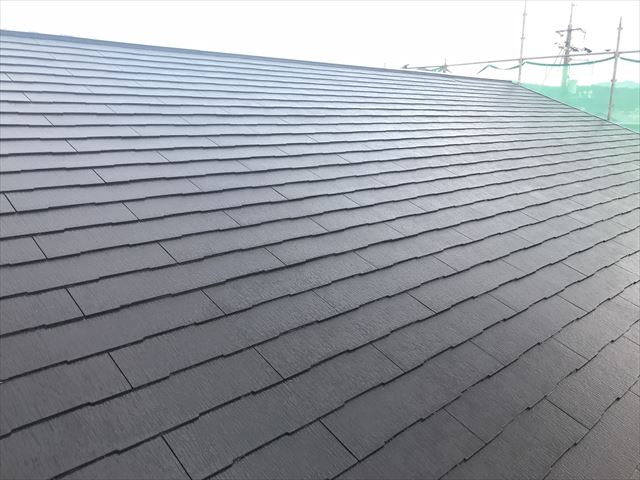 塗装後のスレート屋根