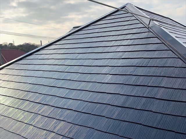 塗装後のスレート屋根