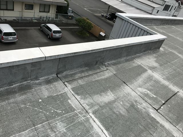 アスファルト防水の立ち上がり部