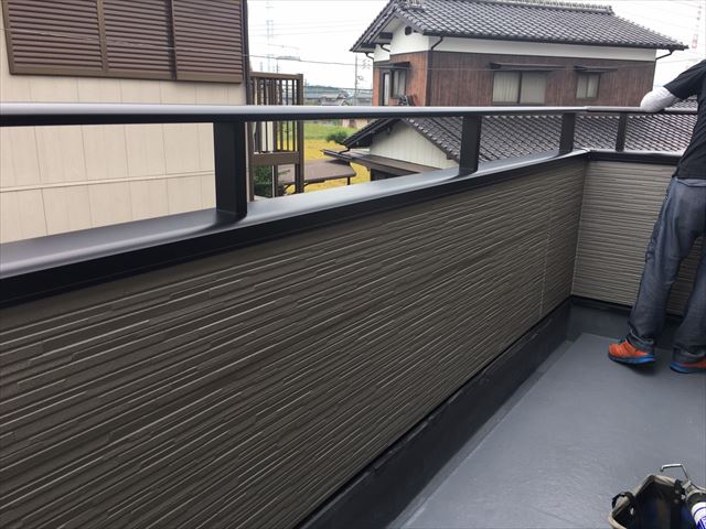 笠木の取り付け