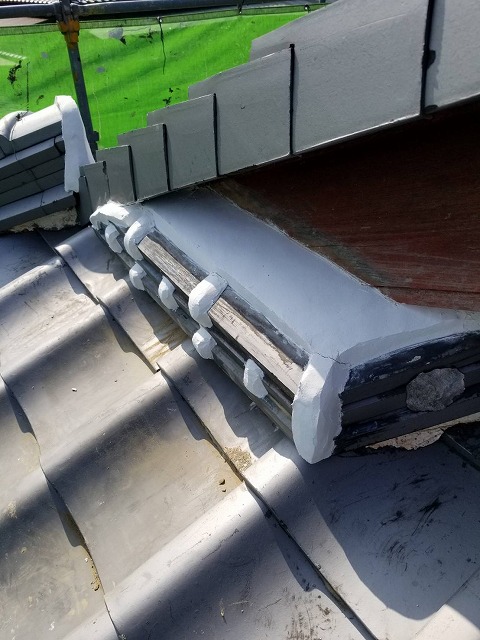 破風尻部分施工後