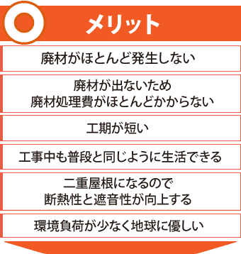 カバー工法　メリット