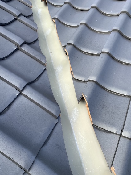 豊橋市　瓦　点検　谷部　ずれ　