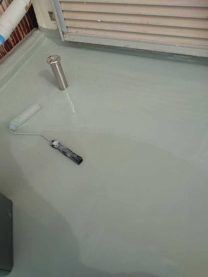 豊橋市　ベランダ　バルコニー　防水　ウレタン　防水層