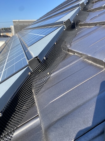 田原市　京セラ　太陽光　点検　防鳥ネット