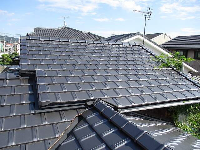 平板瓦葺き替え後