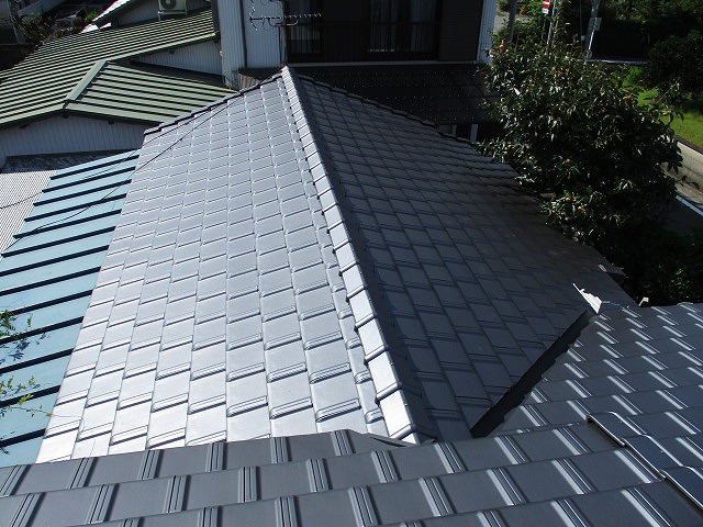 平板瓦葺き替え後