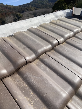 豊橋市　棟瓦　やりかえ　モルロック　塗り