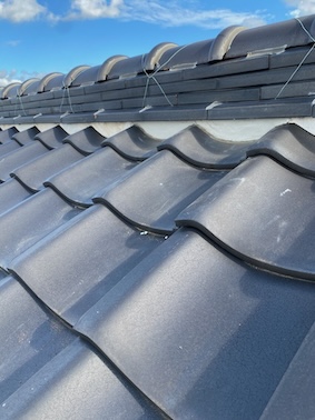 瓦　棟漆喰　やりかえ　修繕　新城市