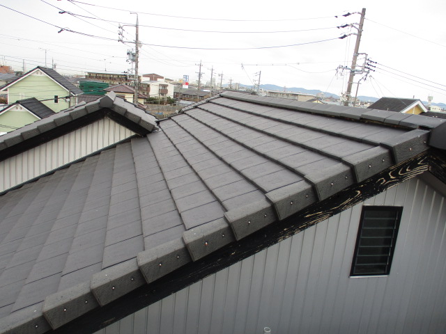 破風板の色褪せ