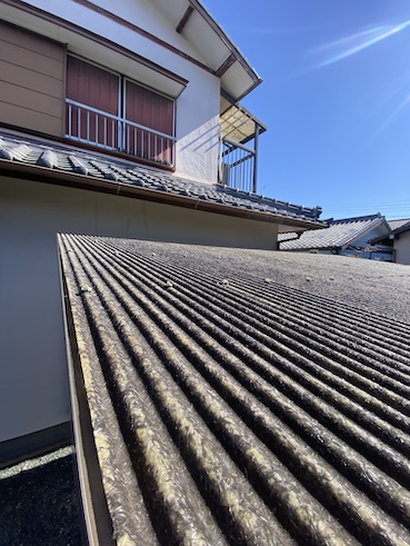 田原市　カーポート　ポリカーボネート　波板　変色　調査　見積もり