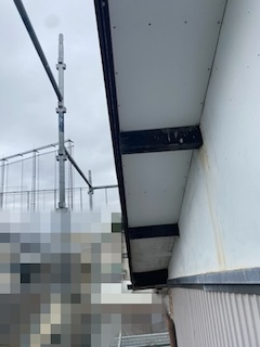 SGL鋼板　板金カバー　軒天　修繕　豊橋市