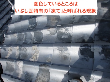 蒲郡市　和瓦屋根　点検　凍て　割れ　修理