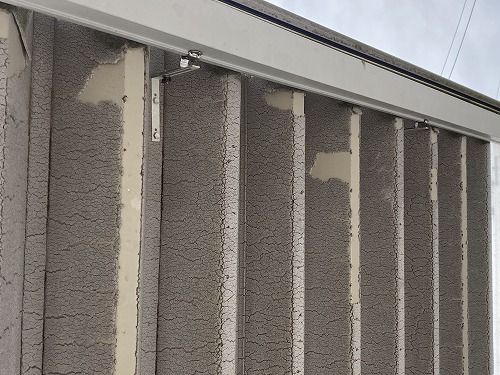 カーポート　車庫　ペフ　断熱シート　はがれ