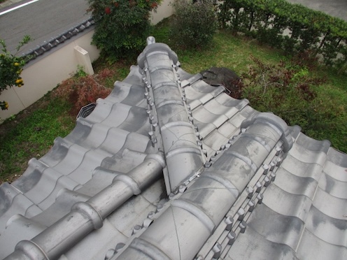 岡崎市　入母屋　瓦屋根　メンテナンス