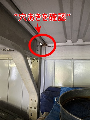豊橋市　イナバ　ガレージ　雨漏り　劣化