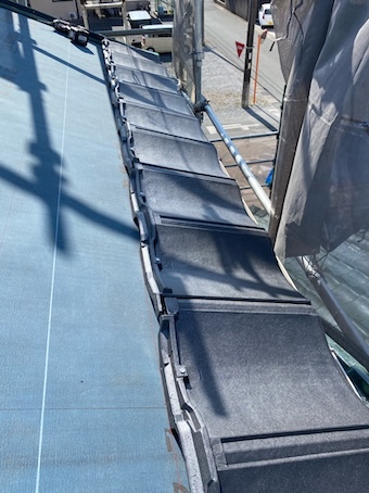 瓦　葺き替え　ルーガ　軒先　新城市　耐震