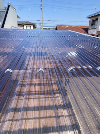 豊川市 ポリカ波板 交換 修理