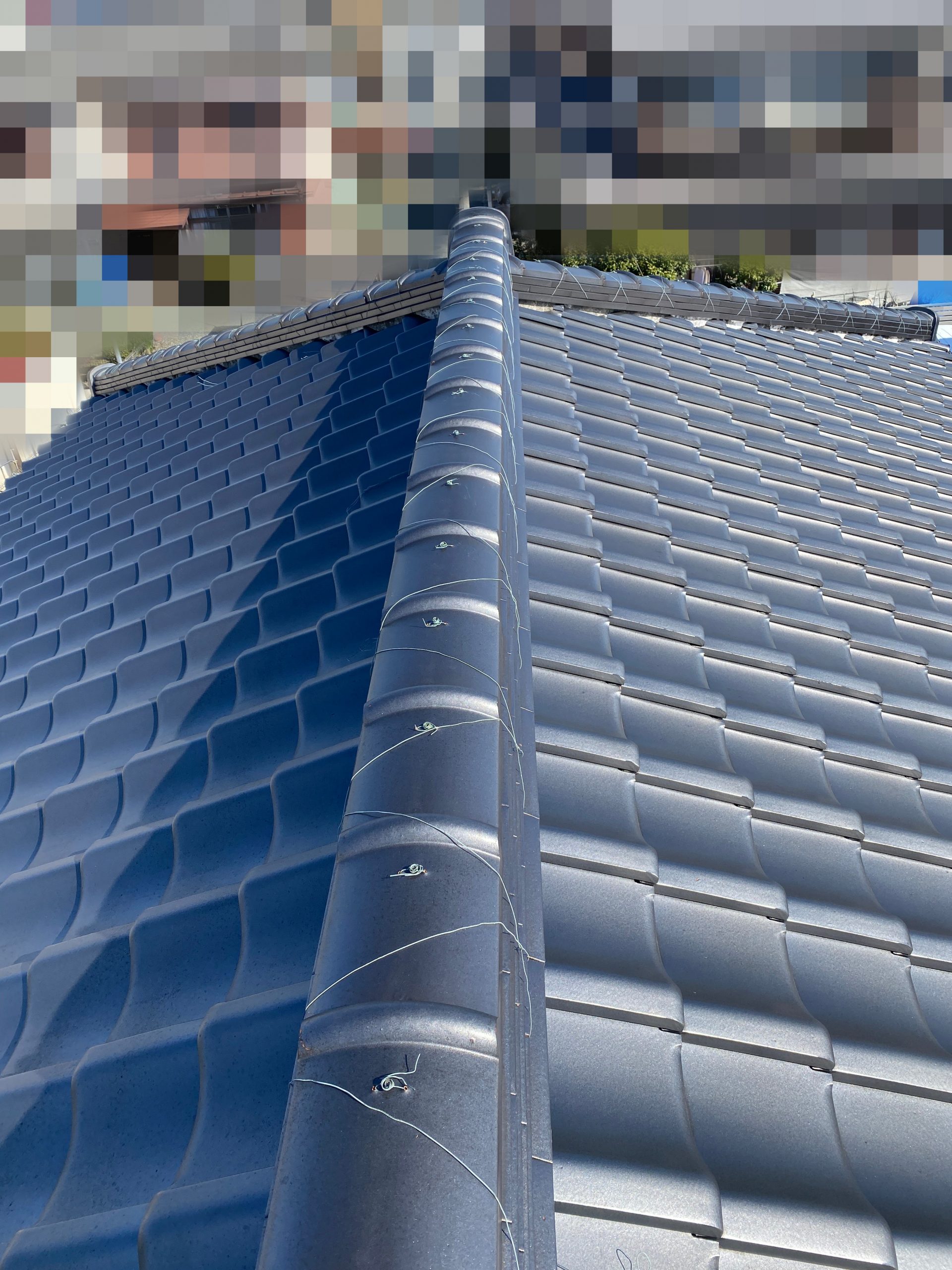 岡崎市　棟積み　異常なし　瓦点検