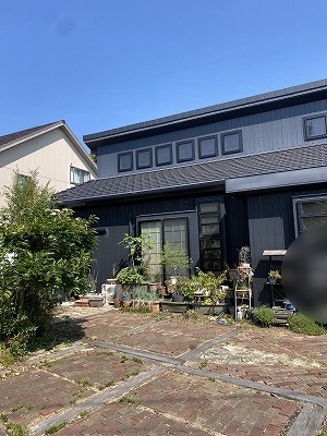 田原市　落ち葉　雑木林　雨樋