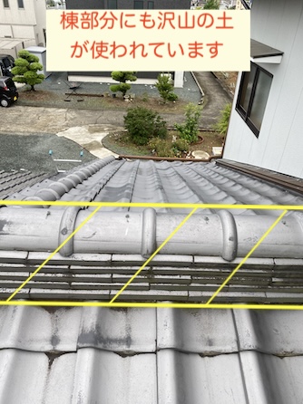 和瓦　棟　葺き土　耐震