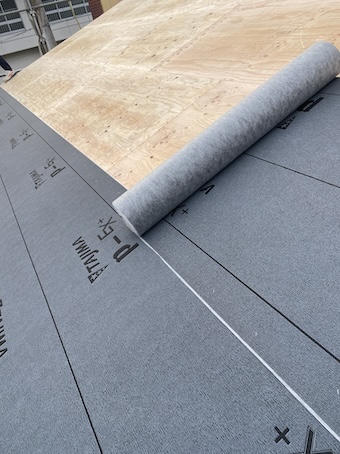 改質アスファルトルーフィング　葺き替え　防水紙