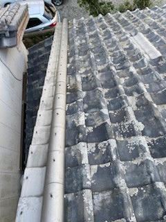 日本瓦　台風修理後