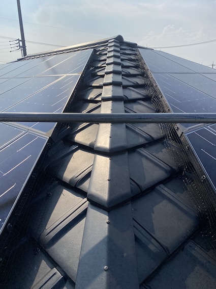 鳥　侵入防止　ネット　ソーラーパネル