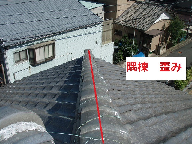 和瓦　隅棟　歪み
