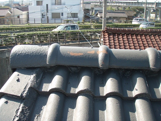 セメント瓦　棟