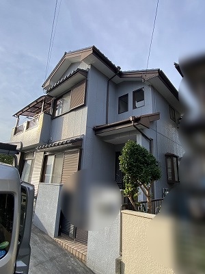 豊橋市　漆喰　瓦屋根　詰め直し　棟漆喰