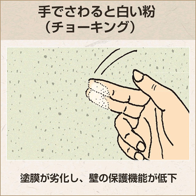 外壁　チョーキング