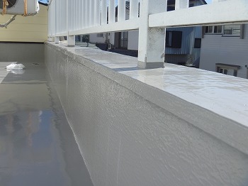 さいたま市　ベランダ笠木防水工事