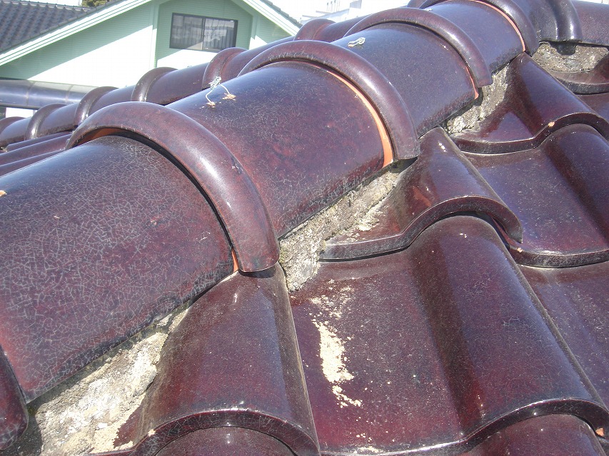 川口市　漆喰　土崩れ