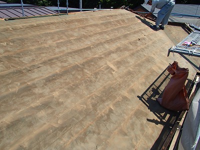 新座市　ジンカリウム鋼板　屋根葺き替え