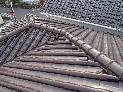 さいたま市北区　漆喰補修　屋根工事