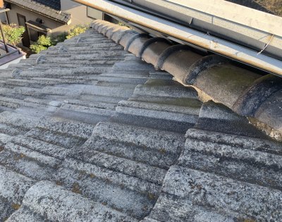 川越市　屋根葺き替え工事　雨樋交換