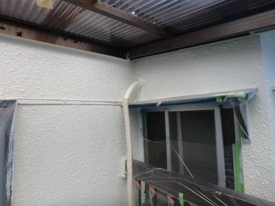 さいたま市桜区　外壁塗装　モルタル壁塗装