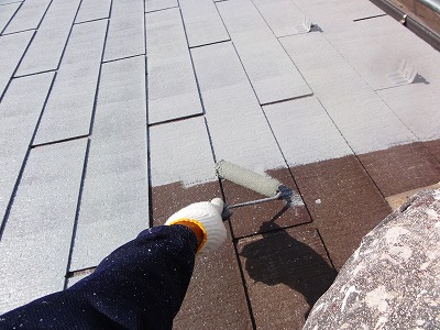 朝霞市　下塗　屋根塗装