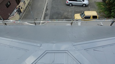 屋根雪止め取付前