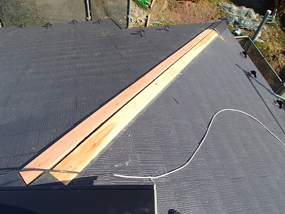 久喜市　屋根補修　貫板設置