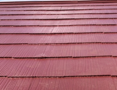 和光市　屋根塗装　上塗り