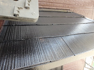 ふじみ野市　上塗り　下屋根