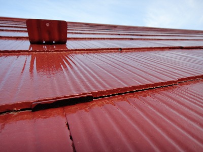 縁切が行われている屋根