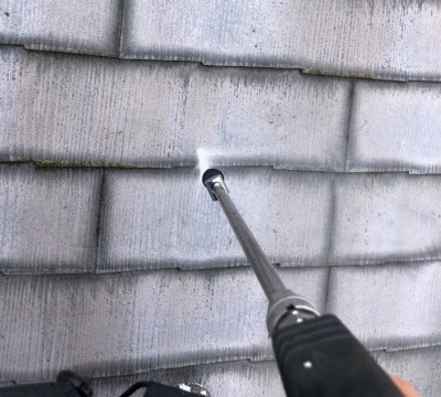 さいたま市西区　屋根塗装　高圧洗浄