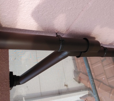 川越市　屋根葺き替え工事　雨樋交換