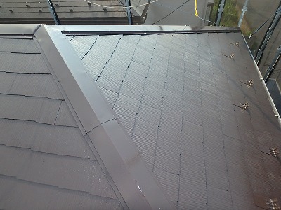 越谷市屋根中塗り