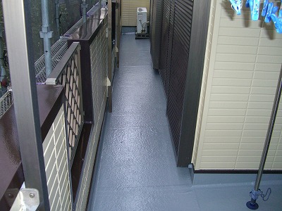 久喜市　ベランダ防水加工　ベランダ塗装