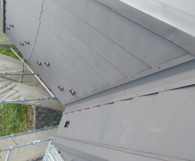 川越市　屋根葺き替え工事　雨樋交換